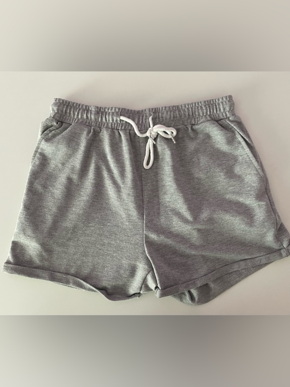 SHEIN Women’s Heather Gray Athletic Drawstring Shorts